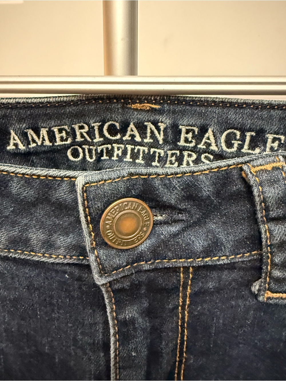 American Eagle Outfitters Dark Navy Skinny Jeans - Picture 3 of 7